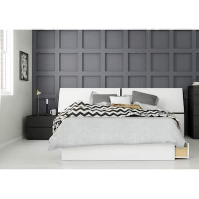 Context 3 Piece Bedroom Set, Black & White