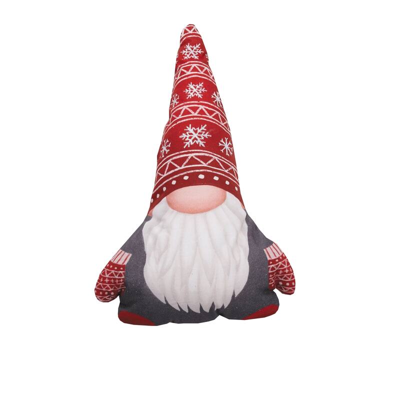 Christams Gnome Shaped Printed Pillow