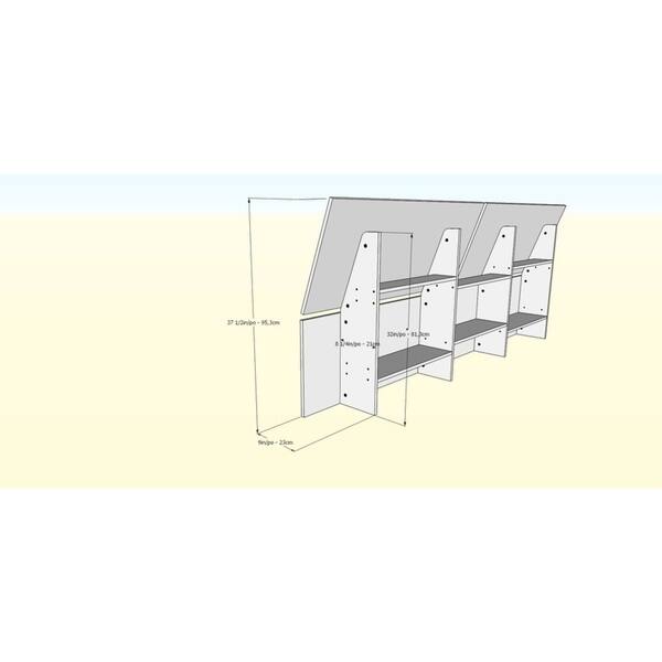 dimension image slide 2 of 7, Scandi 3 Piece Bedroom Set, Natural Maple & White