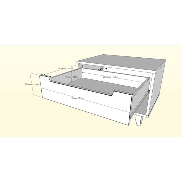 dimension image slide 4 of 7, Scandi 3 Piece Bedroom Set, Natural Maple & White