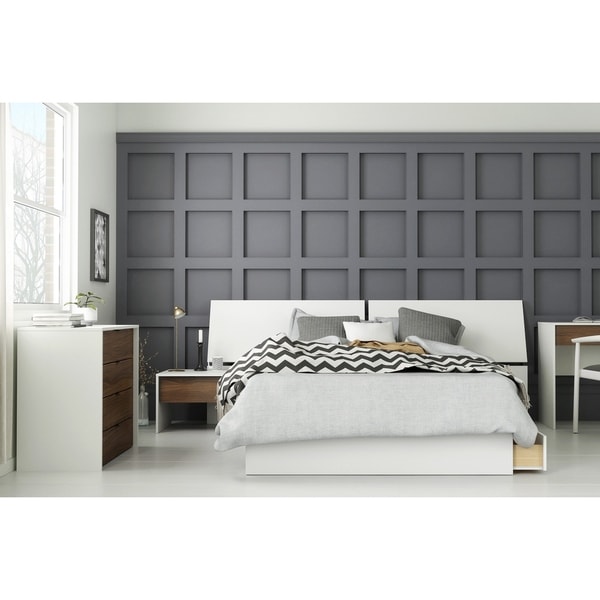Modus 4 Piece Bedroom Set Walnut White Free Shipping Today Modus 4 Piece Bedroom Set Walnut White Free Shipping Today 28221780