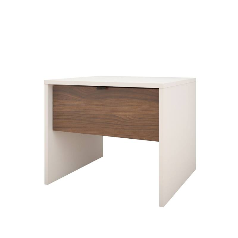 Modus 4 Piece Bedroom Set, Walnut & White