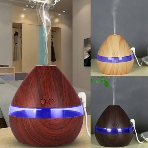300ml Large Capacity Humidifier With Led Light Aromatherapy Essential Oil Diffuser Powered By Usb Charging Overstock