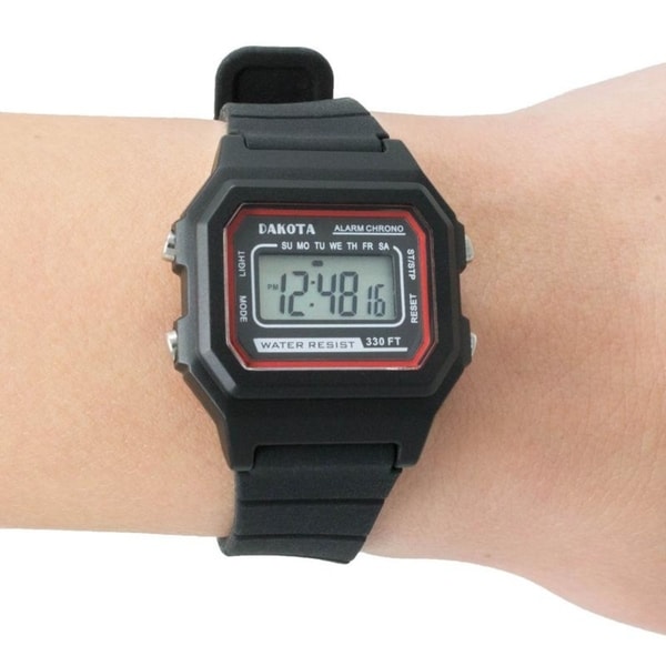 water resistant digital watch