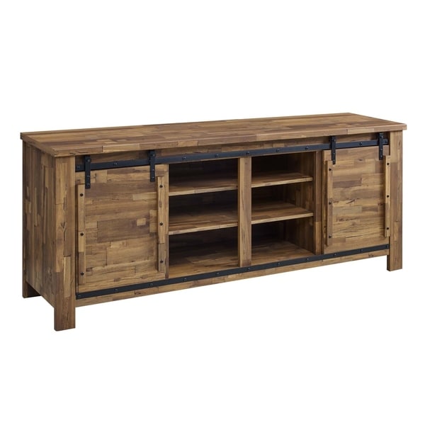 Cheshire 70" Rustic Sliding Door Buffet Table Sideboard
