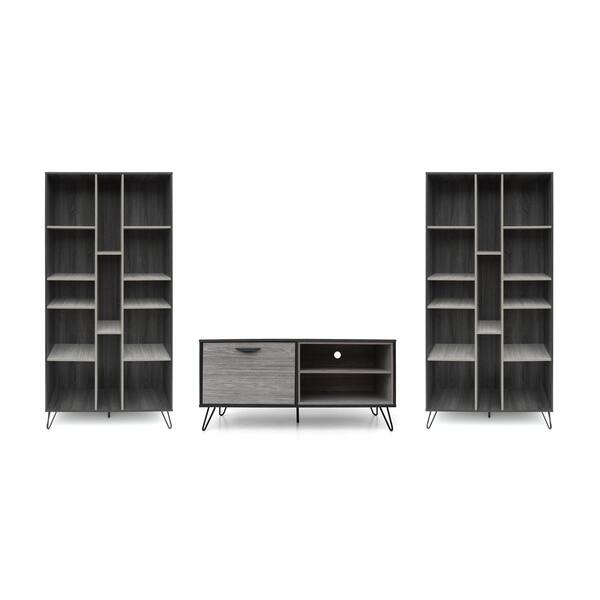 Christopher Knight Home Bijan Grey Oak Finish Faux Wood 3 Bijan Grey Oak Finish Faux Wood