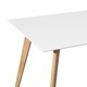 Carson Carrington Satenas Metal and Wood White Top Dining Table - Thumbnail 4