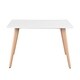 Carson Carrington Satenas Metal and Wood White Top Dining Table - Thumbnail 1
