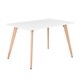 Carson Carrington Satenas Metal and Wood White Top Dining Table - Thumbnail 7