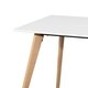 Carson Carrington Satenas Metal and Wood White Top Dining Table - Thumbnail 5