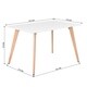 Carson Carrington Satenas Metal and Wood White Top Dining Table - Thumbnail 3