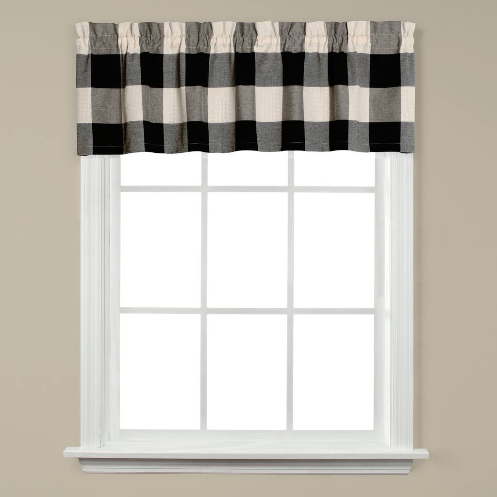 Grandin 13 Inch Valance in Black