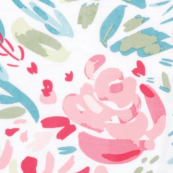 trend lab painterly floral 3 piece crib bedding set