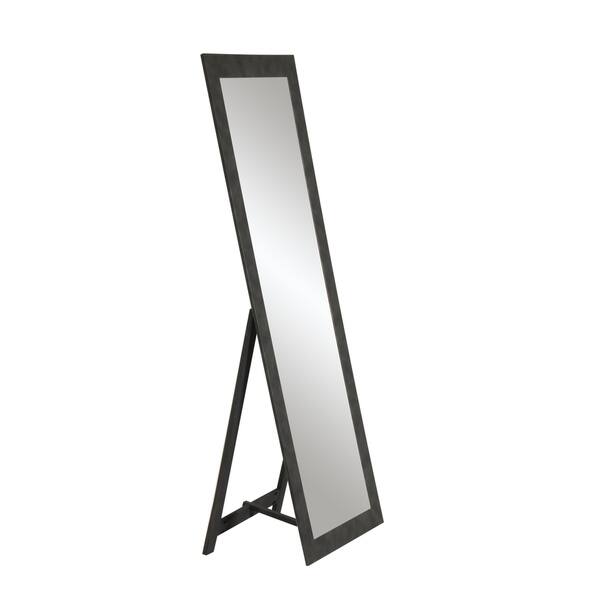 Shop Black Industrial Freestanding Full Length Mirror Free