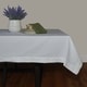 preview thumbnail 9 of 7, Dunroven House Cotton Hemstitch Tablecloth White - 60"x84"