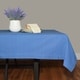 preview thumbnail 5 of 7, Dunroven House Cotton Hemstitch Tablecloth Provencal Blue - 60"x84"