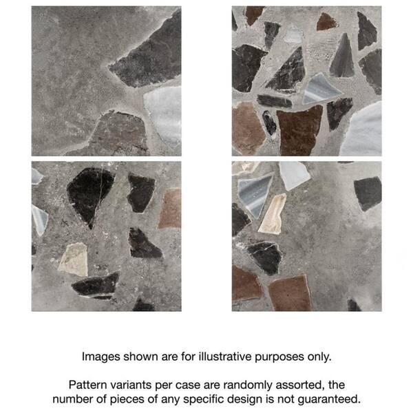 Shop Somertile 17 875x17 875 Inch Venice Decor Porcelain Floor And Wall Tile 5 Tiles 11 33 Sqft Overstock 28228140