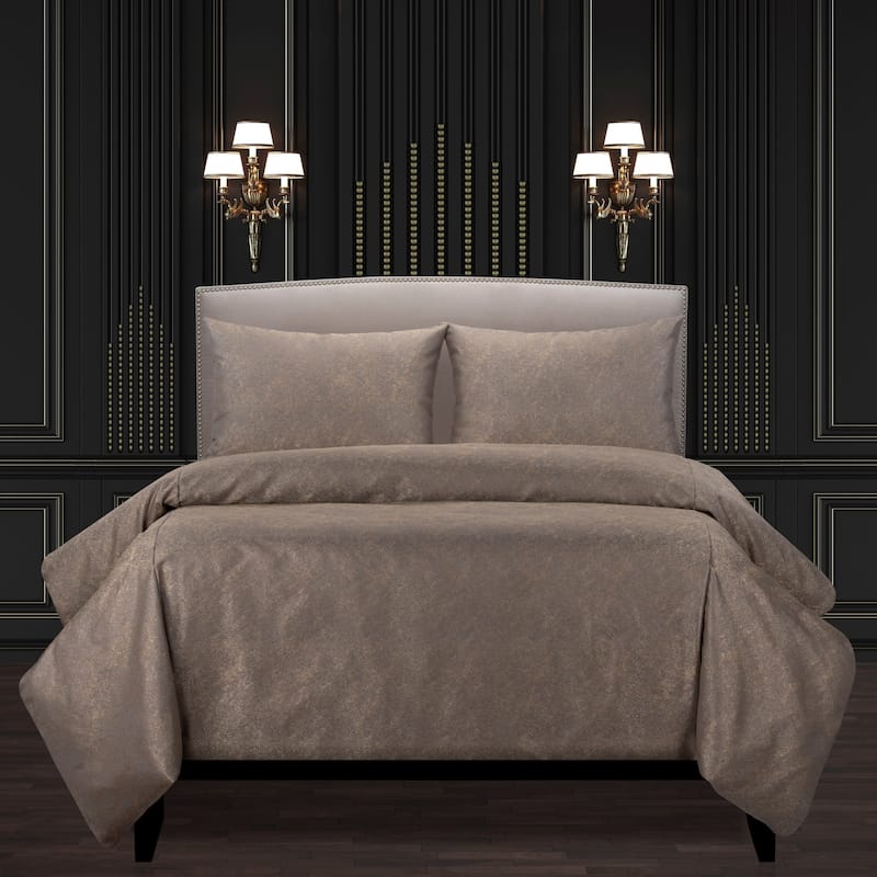 F Scott Fitzgerald Jazz Club Bronze Luxury Duvet Cover