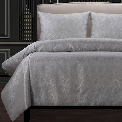 F Scott Fitzgerald Jazz Club Silver Luxury Duvet Cover