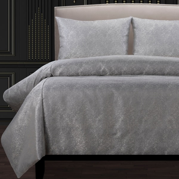 slide 2 of 3, F Scott Fitzgerald Jazz Club Silver Luxury Duvet Cover