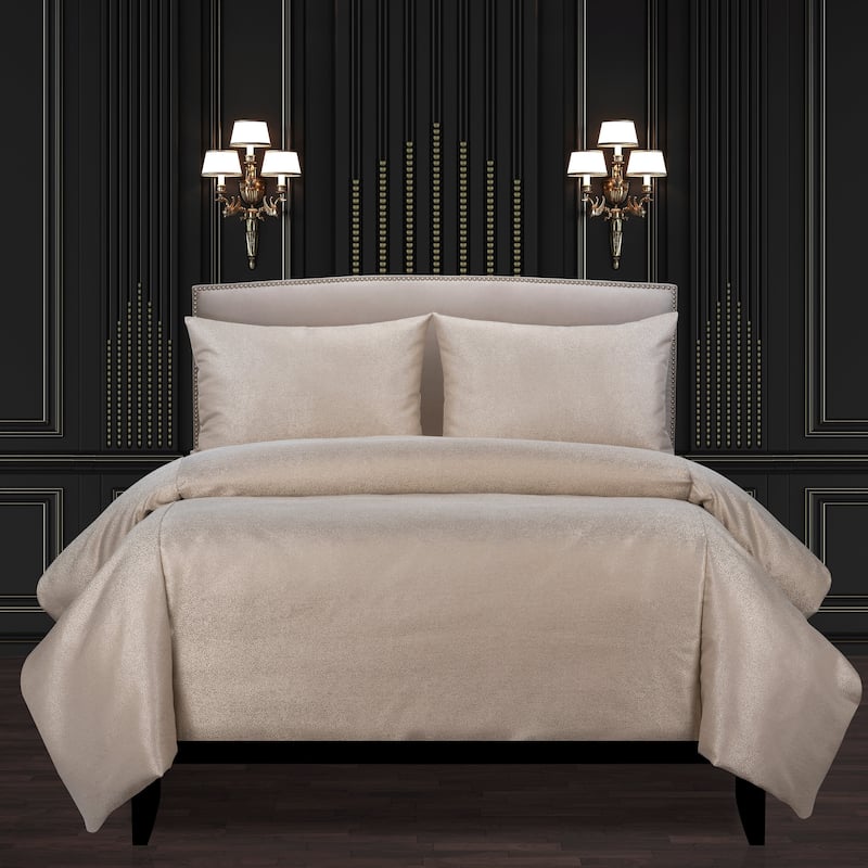 F Scott Fitzgerald Effervescent Champagne Luxury Duvet Cover