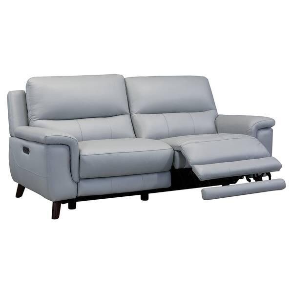 Lizette Contemporary Top Grain Leather Dove Grey