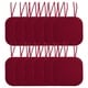 preview thumbnail 14 of 75, Memory Foam Honeycomb Non-slip Chair Cushion Pads (16 x 16 in.) Set of 12 - Wine
