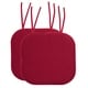 preview thumbnail 51 of 75, Memory Foam Honeycomb Non-slip Chair Cushion Pads (16 x 16 in.) Set of 2 - Red