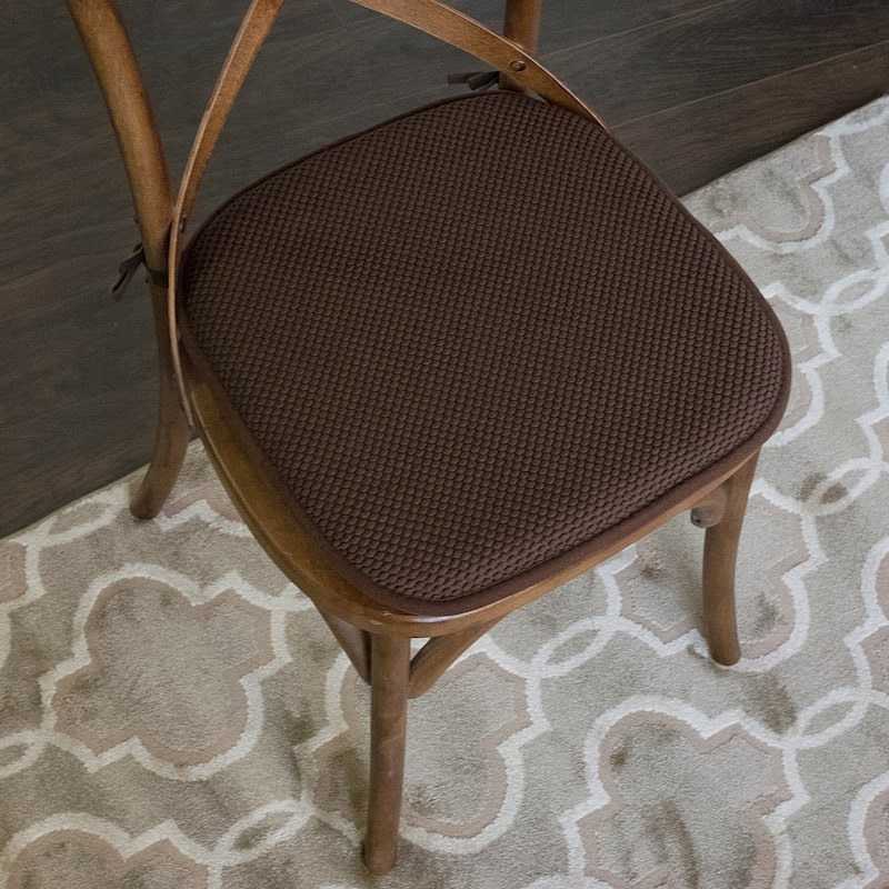 Memory Foam Honeycomb Non-slip Chair Cushion Pads (16 x 16 in.)