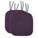 preview thumbnail 59 of 75, Memory Foam Honeycomb Non-slip Chair Cushion Pads (16 x 16 in.) Set of 2 - Eggplant