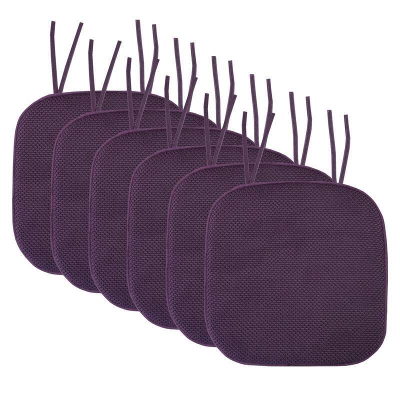 Memory Foam Honeycomb Non-slip Chair Cushion Pads (16 x 16 in.)