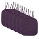 preview thumbnail 74 of 75, Memory Foam Honeycomb Non-slip Chair Cushion Pads (16 x 16 in.) Set of 6 - Eggplant