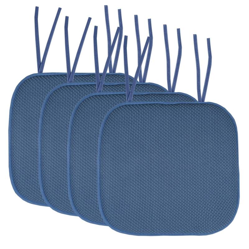 Memory Foam Honeycomb Non-slip Chair Cushion Pads (16 x 16 in.)