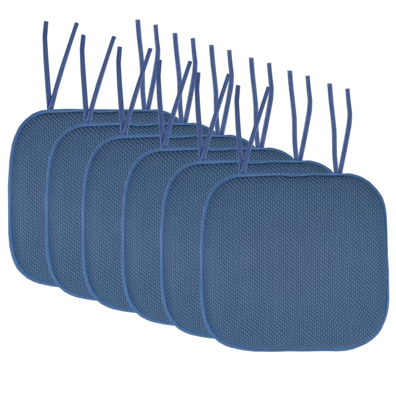 Memory Foam Honeycomb Non-slip Chair Cushion Pads (16 x 16 in.)