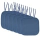 preview thumbnail 62 of 75, Memory Foam Honeycomb Non-slip Chair Cushion Pads (16 x 16 in.) Set of 6 - Blue