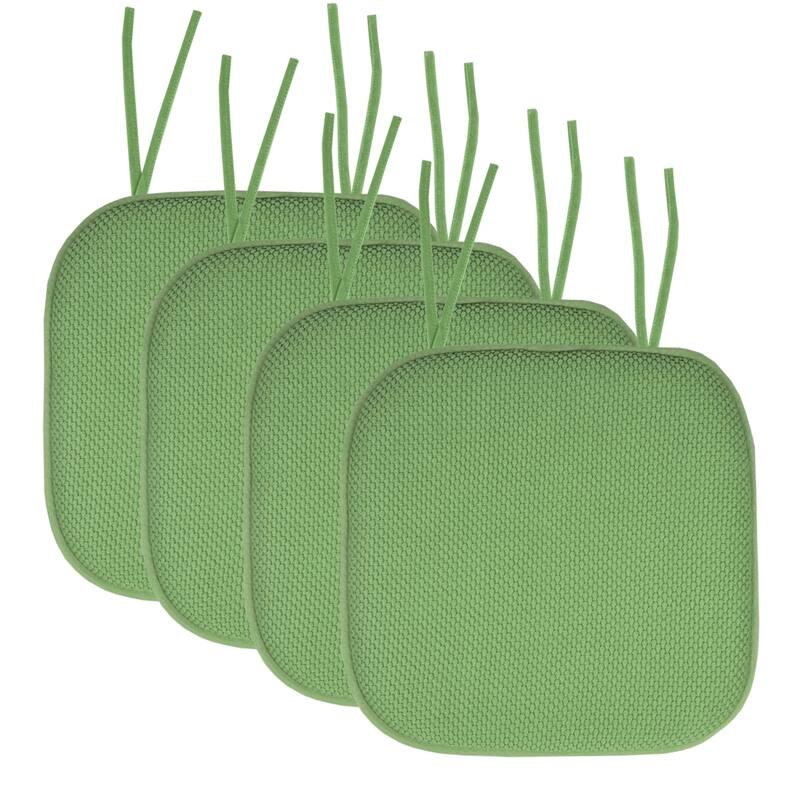 Memory Foam Honeycomb Non-slip Chair Cushion Pads (16 x 16 in.)