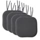 preview thumbnail 58 of 75, Memory Foam Honeycomb Non-slip Chair Cushion Pads (16 x 16 in.) Set of 4 - Grey