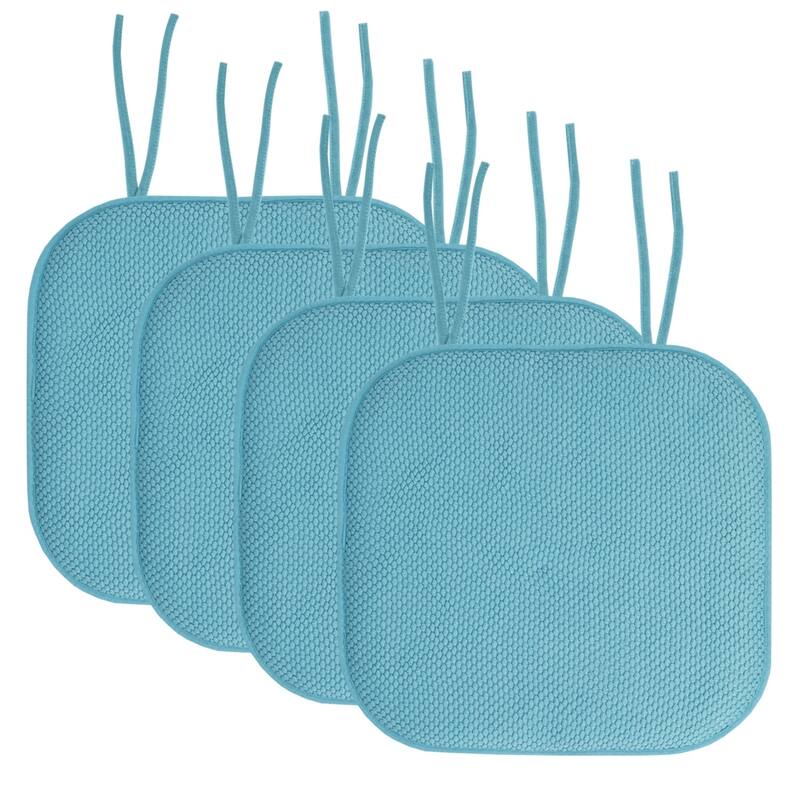Memory Foam Honeycomb Non-slip Chair Cushion Pads (16 x 16 in.)