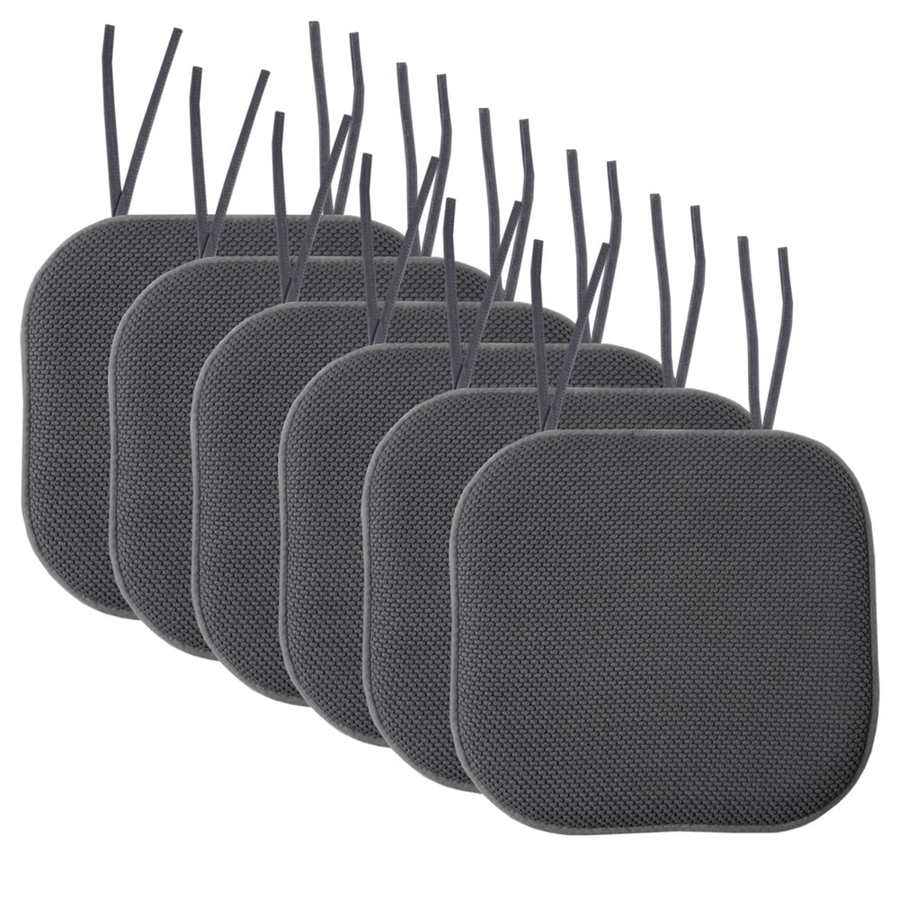 LOVTEX Tufted Chair Cushions for Dining Chairs 4 Pack - Non Slip Memory  Foam Chair Pad with Ties - Light Gray Kitchen Cushions, Indoor, Outdoor for  Sale in Rancho Cordova, CA - OfferUp