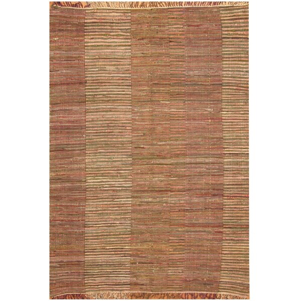 Handmade One-of-a-Kind Wool Kilim (India) - 5'7 x 7'9