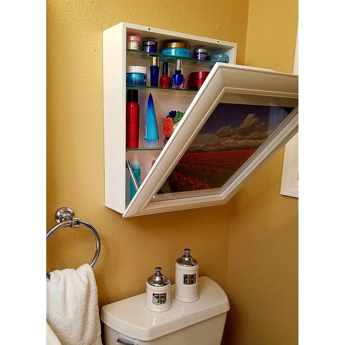 Flip Frame - 21 Medicine Cabinet, Wall Storage Desk, Over Toilet