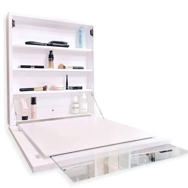 Shop Flip Frame 21 Medicine Cabinet Wall Storage Desk Over