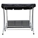 preview thumbnail 1 of 3, Takar Steel Patio Porch Swing Chair with Adjustable Canopy by Havenside Home