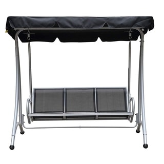Takar Steel Patio Porch Swing Chair with Adjustabl