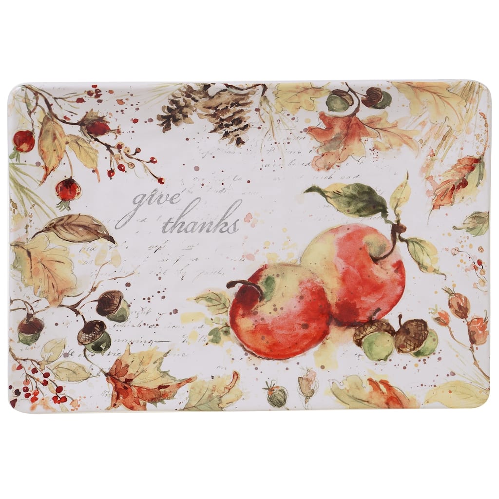 Certified International Harvest Splash 14-inch Rectangular Platter