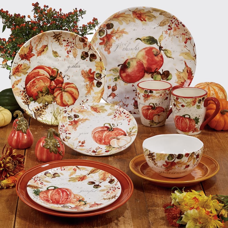 Certified International Harvest Splash 16-piece Dinnerware Set