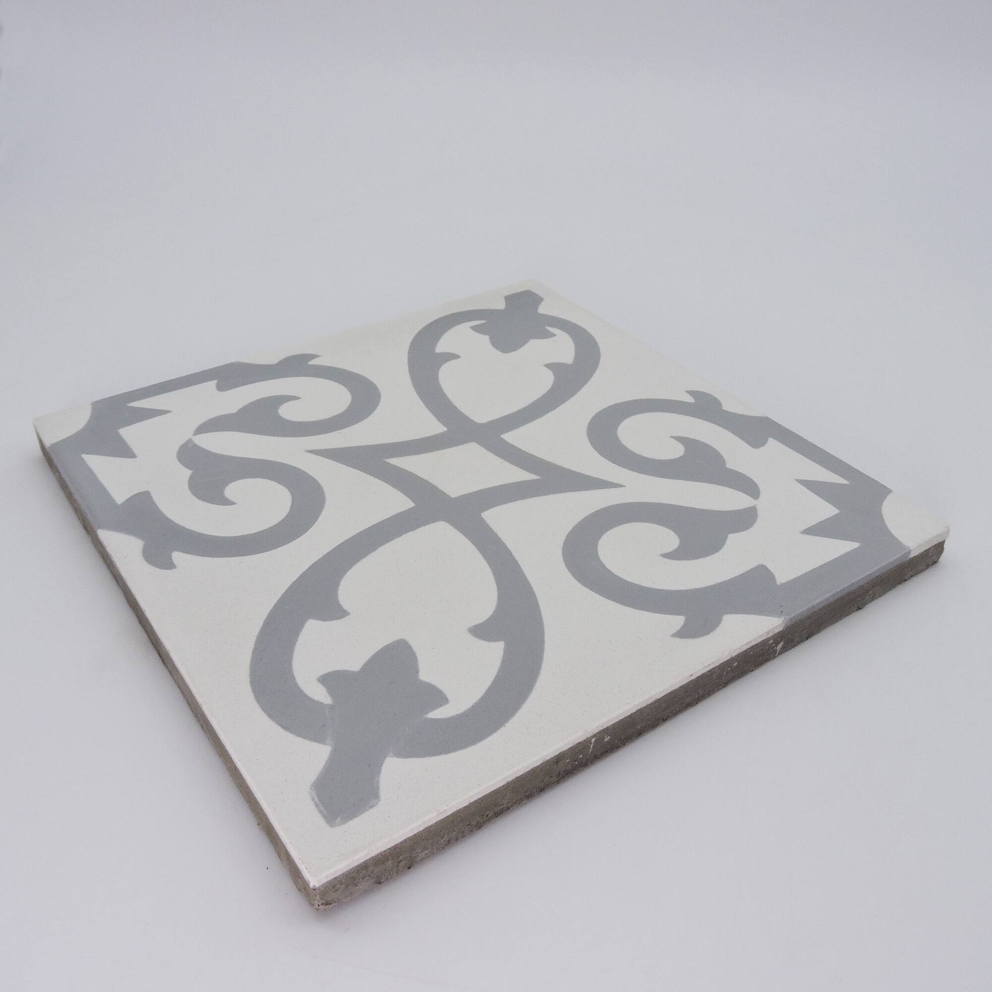 Handmade Agadir In White And Grey Tile Pack Of 12 Morocco Bed Bath