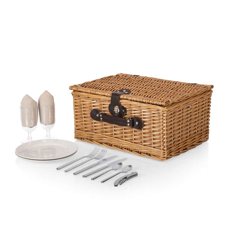 Classic Picnic Basket (Red and White Check)