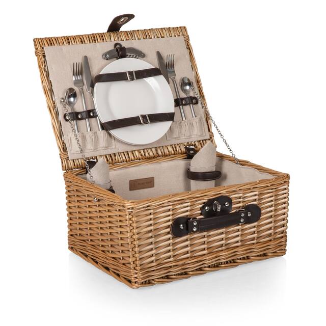 Classic Picnic Basket (Red and White Check)