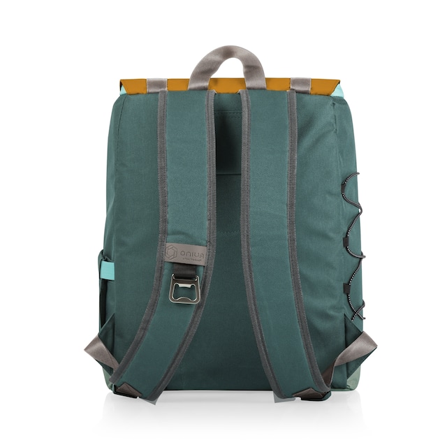 On The Go Traverse Cooler Backpack, (Heathered Gray) - Mustard